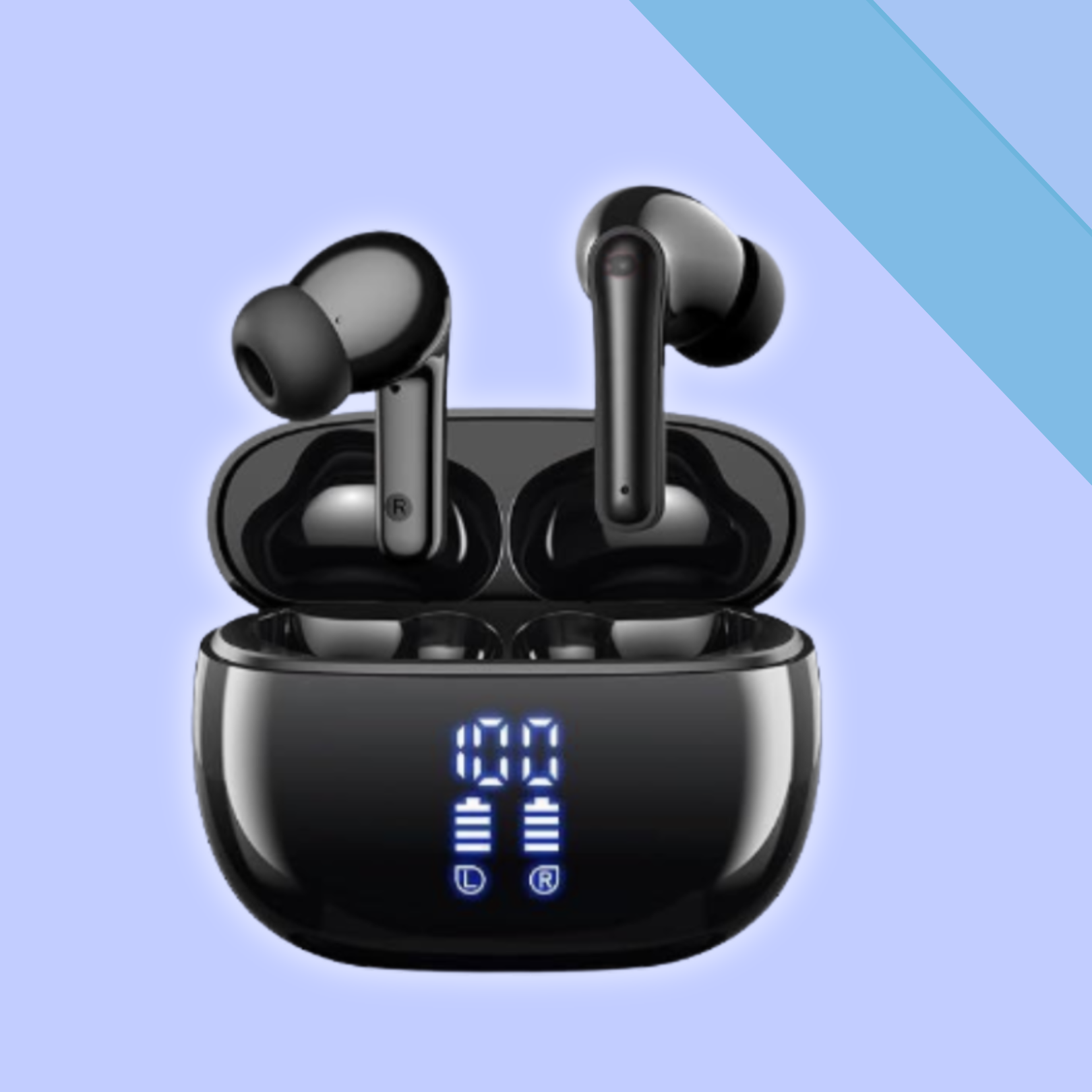 Earbuds in black colour