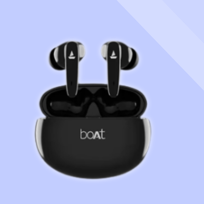 Boat Earbuds in black colour