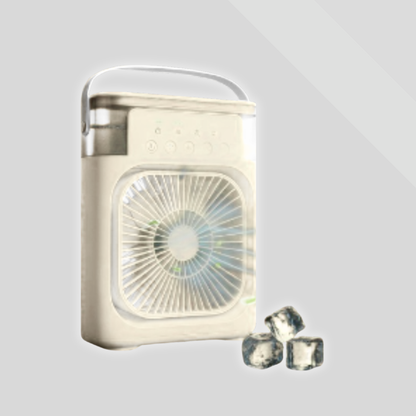Mini Air Cooler Fan with Humidifier & LED Light