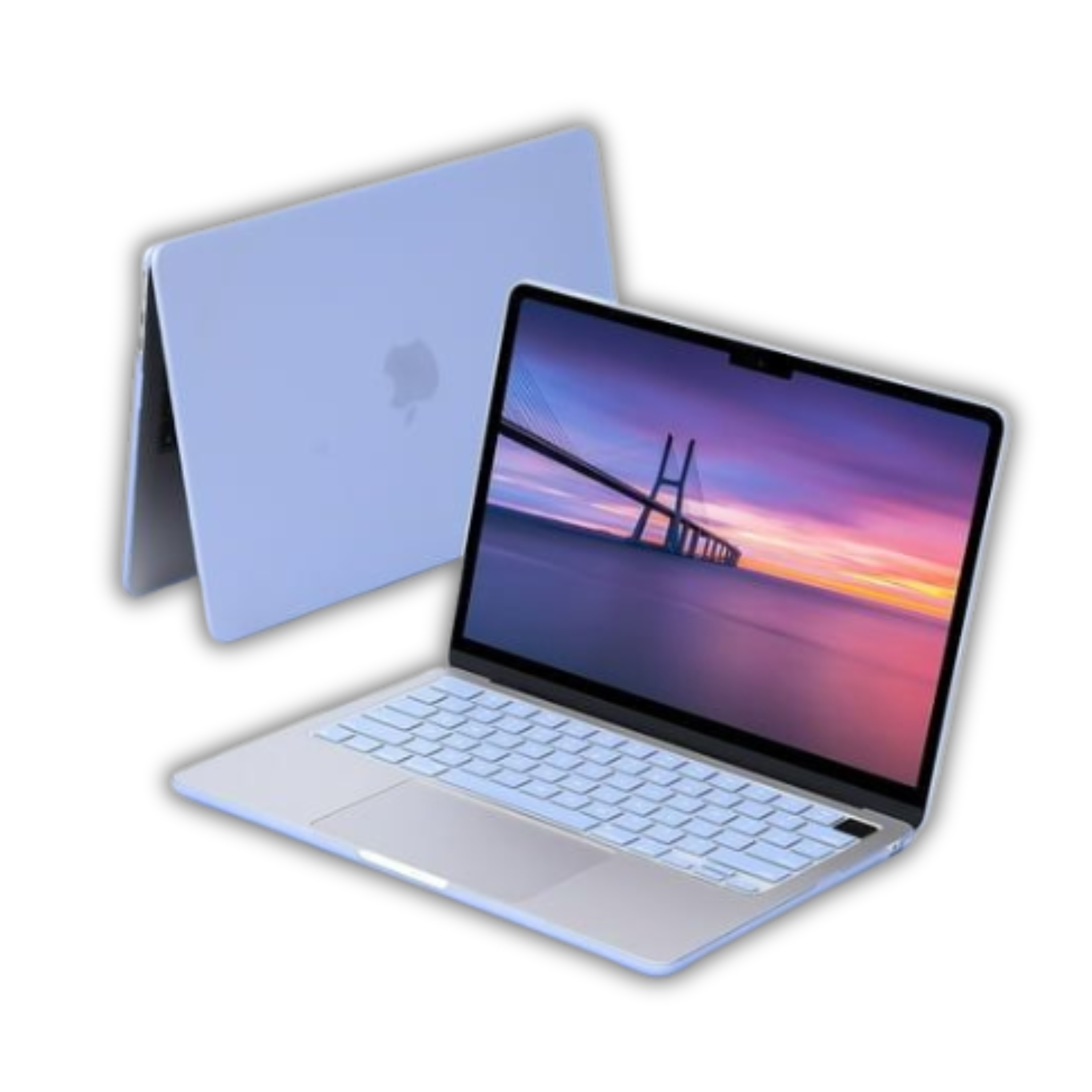 Techprotectus Hard-Shell Laptop Sleeve with Keyboard Cover Serenity Blue