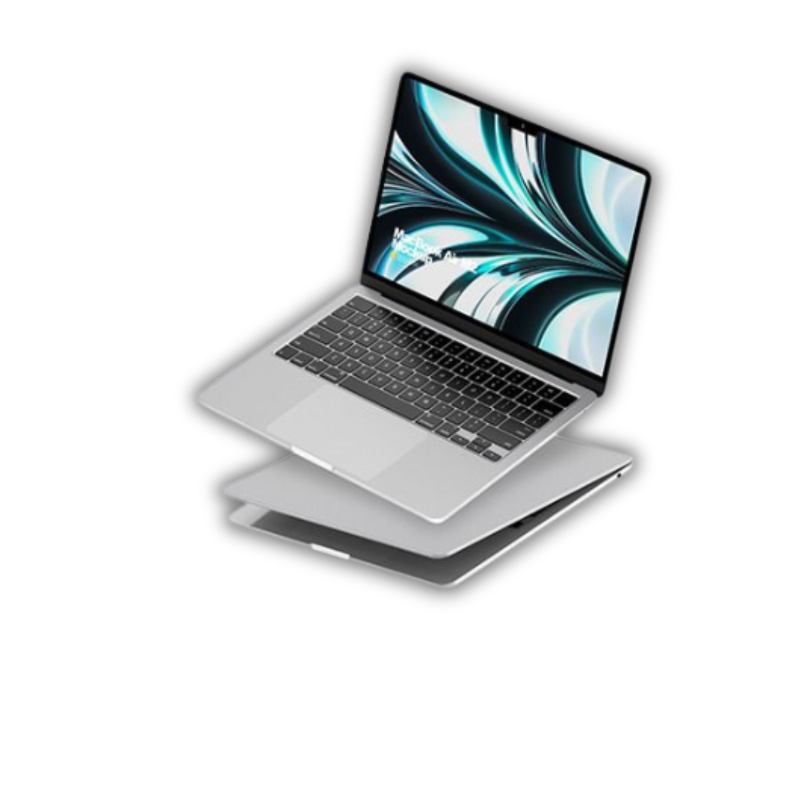 Two MacBook Air M2 Silver Mockup