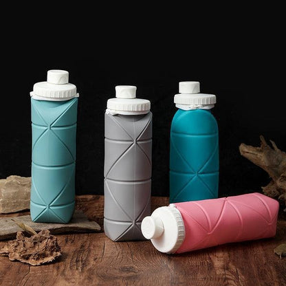 Foldable Reusable Silicone Water Bottle For Travel