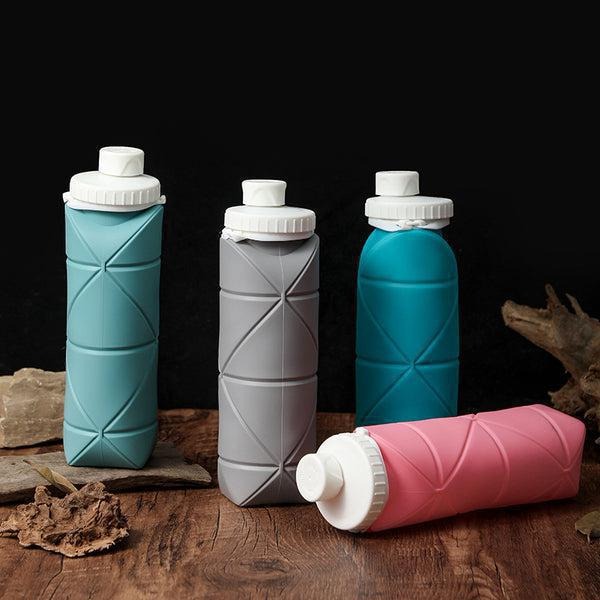 Foldable Reusable Silicone Water Bottle For Travel