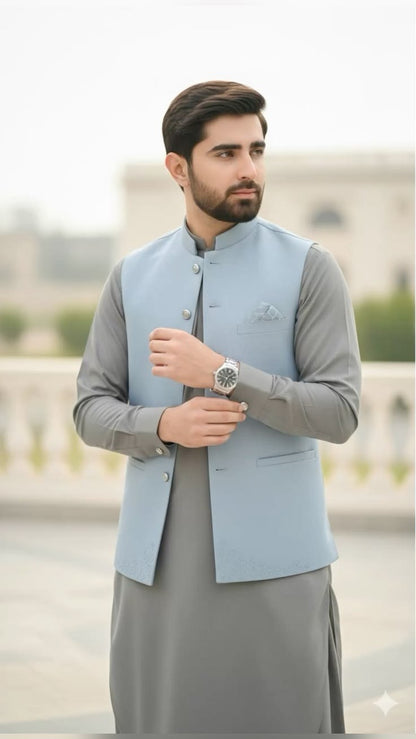 Formal Waistcoat Kurta Set