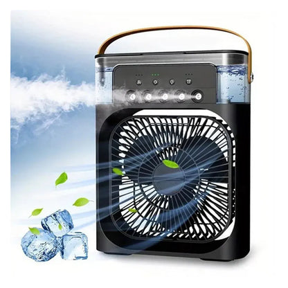 Mini Air Cooler Fan with Humidifier & LED Light
